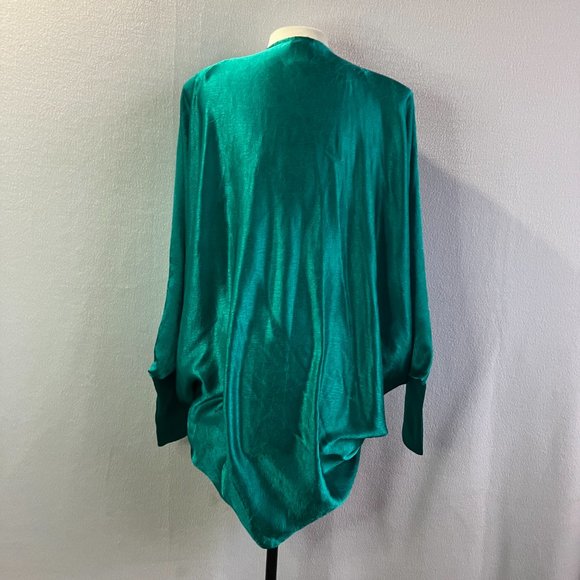 1980s Dressy Sleeveless Turtleneck Open Back Jumpsuit & Jacket - Picture 11 of 13